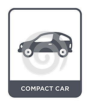 compact car icon in trendy design style. compact car icon isolated on white background. compact car vector icon simple and modern