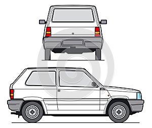 Compact Car Vector photo