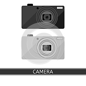 Compact Digital Camera Isolated