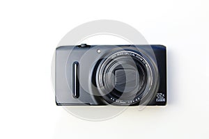 Compact digital camera and lens isolated