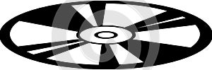 Compact disc or dvd vector illustration