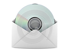 Compact disc with envelope
