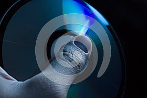 Compact-disc in hand