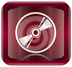 Compact Disc icon red