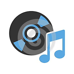 Compact disc icon vector on trendy design