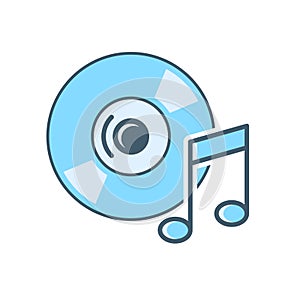 Compact disc icon vector on trendy design