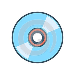 Compact disc icon vector on trendy design