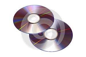 Compact disc isolated on white background