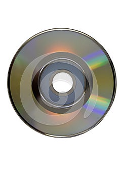 Compact disc isolated on white background With clipping path.