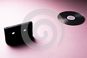 Compact disc and cassette tape