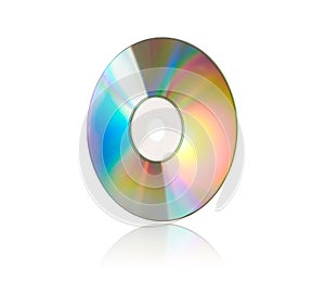 Compact Disc on White