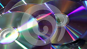 Compact discs falling dawn