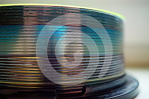 Compact discs optical media 90s computer data