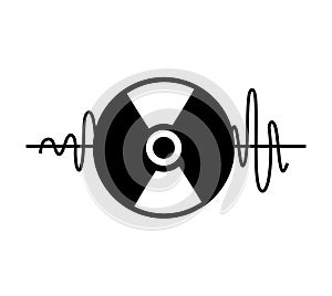 Compact disk audio device icon