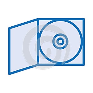 Compact disk device isolated icon