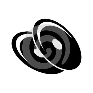 Compact disk  icon or logo isolated sign symbol vector illustration