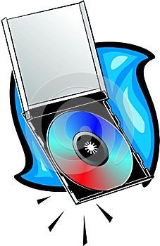 Compact disk with jewel case