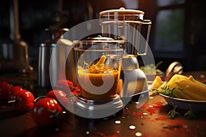 Compact and efficient immersion blenders for soups