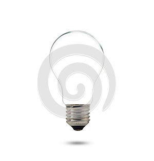 Compact Fluorescent Lamp with lighting on the white background