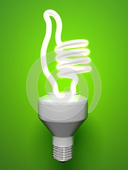 Compact fluorescent lamp - thumbs-up