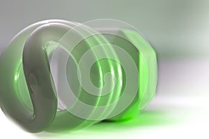 Compact Fluorescent light with green glow