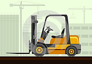 Compact forklift industrial crane