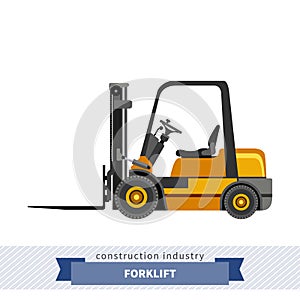 Compact forklift industrial crane