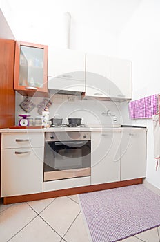 Compact kitchen interior