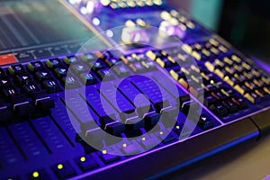 Compact lighting control console