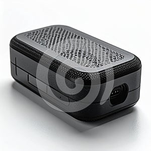 Sleek Portable GPS Tracking Device Isolated on White