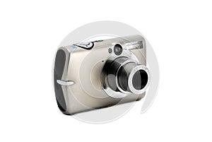Compact photo camera isolated