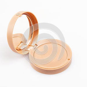 Compact powder on white