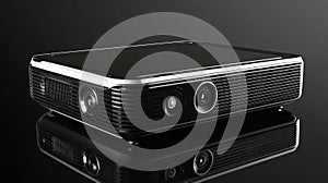 A compact projector designed for portable multimedia presentations