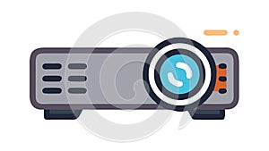 Compact Projector, Portable Presentation Device, vector design Generative AI