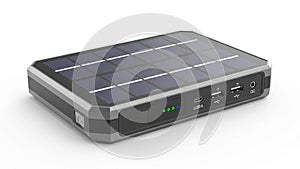 The front panel includes various ports a USB A micro USB and a DC