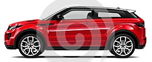 Compact red suv