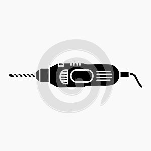 Compact rotary tool solid design symbol