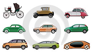 Compact Sedan car; design evolution