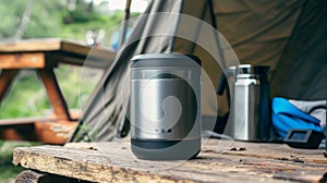 The compact size of an electric can or perfect for storing in small kitchens or for onthego use during camping trips photo