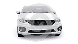 Compact Sports car Family Sedan 3d illustration.