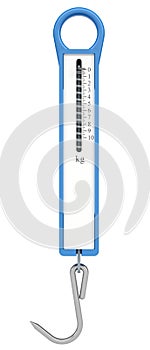 Compact spring steelyard