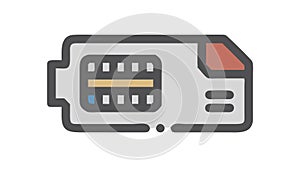 Compact USB Memory Stick, Digital Data Storage, Portable Tech, vector design Generative AI