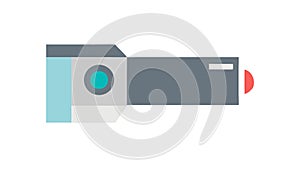 Compact Video Camera, Recording and Vlogging, vector design Generative AI