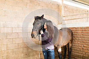 Companionship Of Human And Horse