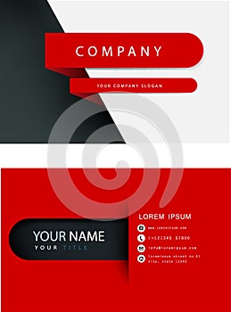 company card. business card