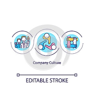 Company culture concept icon