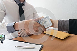 Company employees have been corrupt by bringing money to the company`s human resources department. To allow him