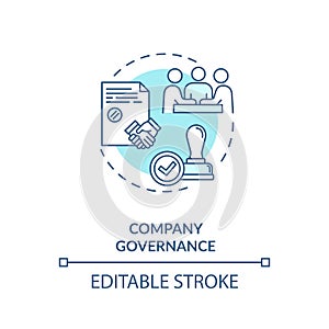 Company governance concept icon