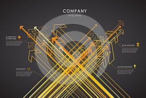 Company infographic overview design template