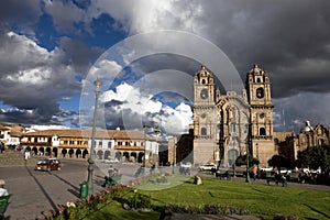 Company of Jesus Church, Iglesia de La Compania de Jesus, Plaza de Armas in Cuzco, Peru